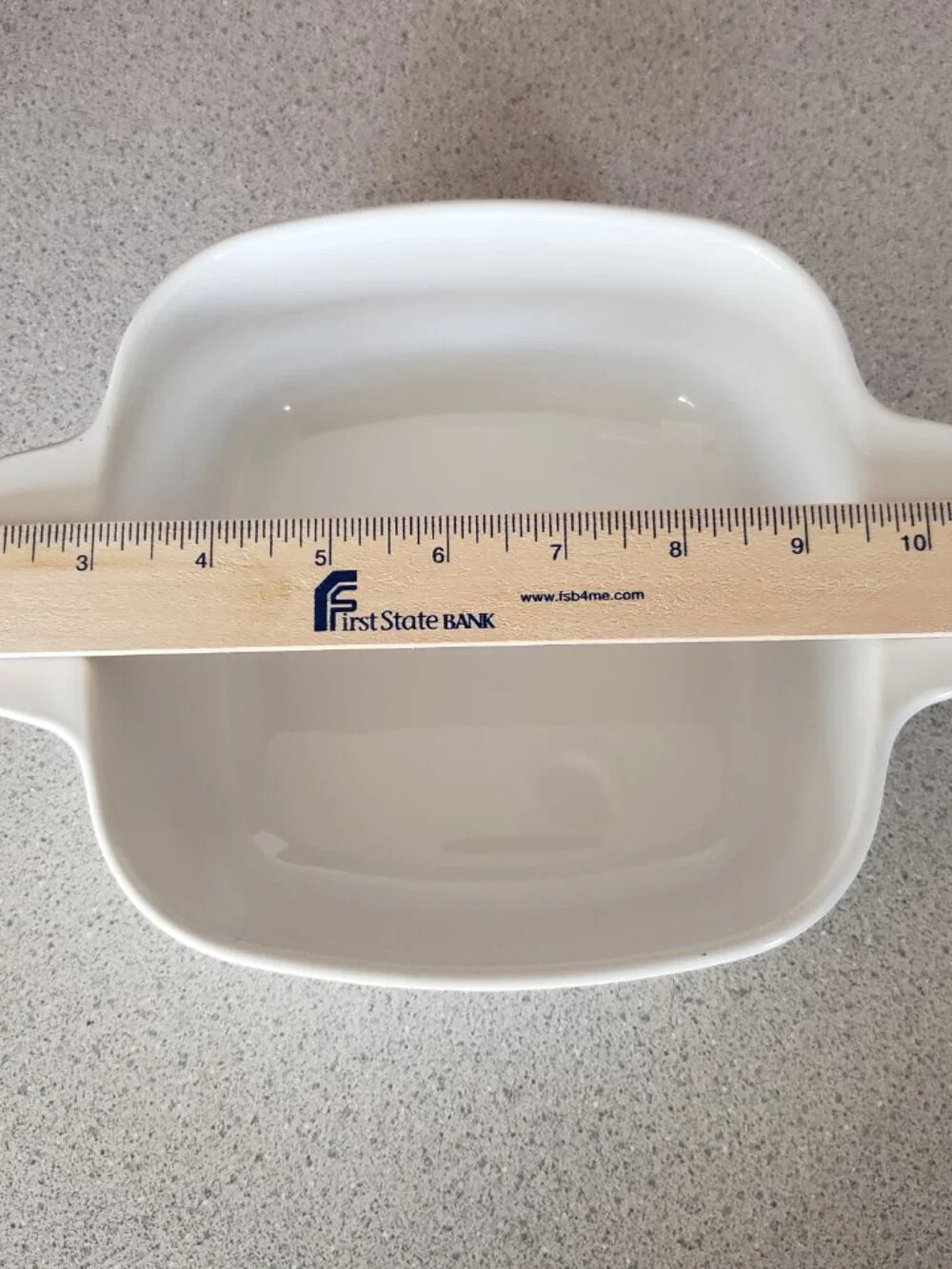 VTG CORNING WARE BLUE CORNFLOWER SQUARE CASSEROLE DISH